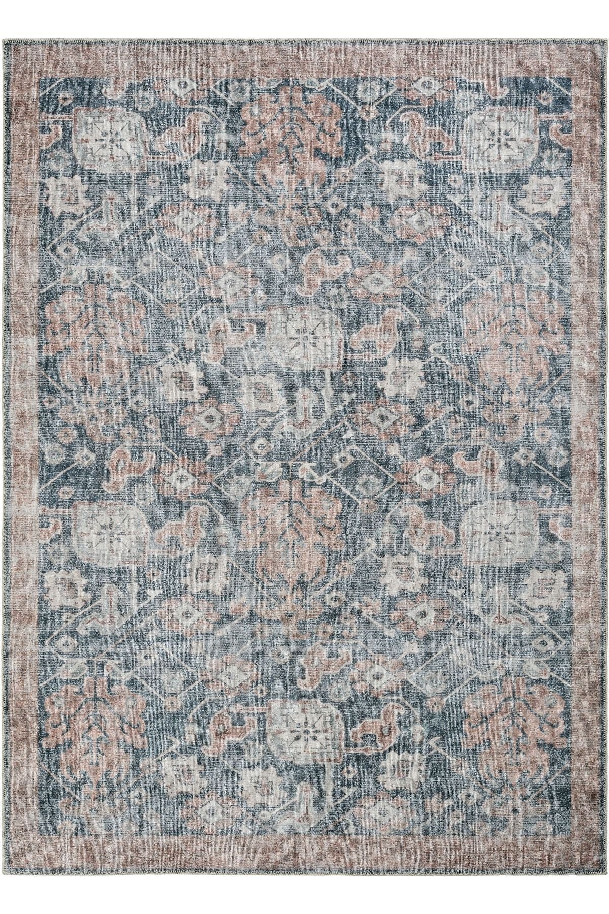 Colorful Antique Vintage Carpet Ethnic Patterned Authentic Woven Chenille Carpet Washable Living Room Carpet
