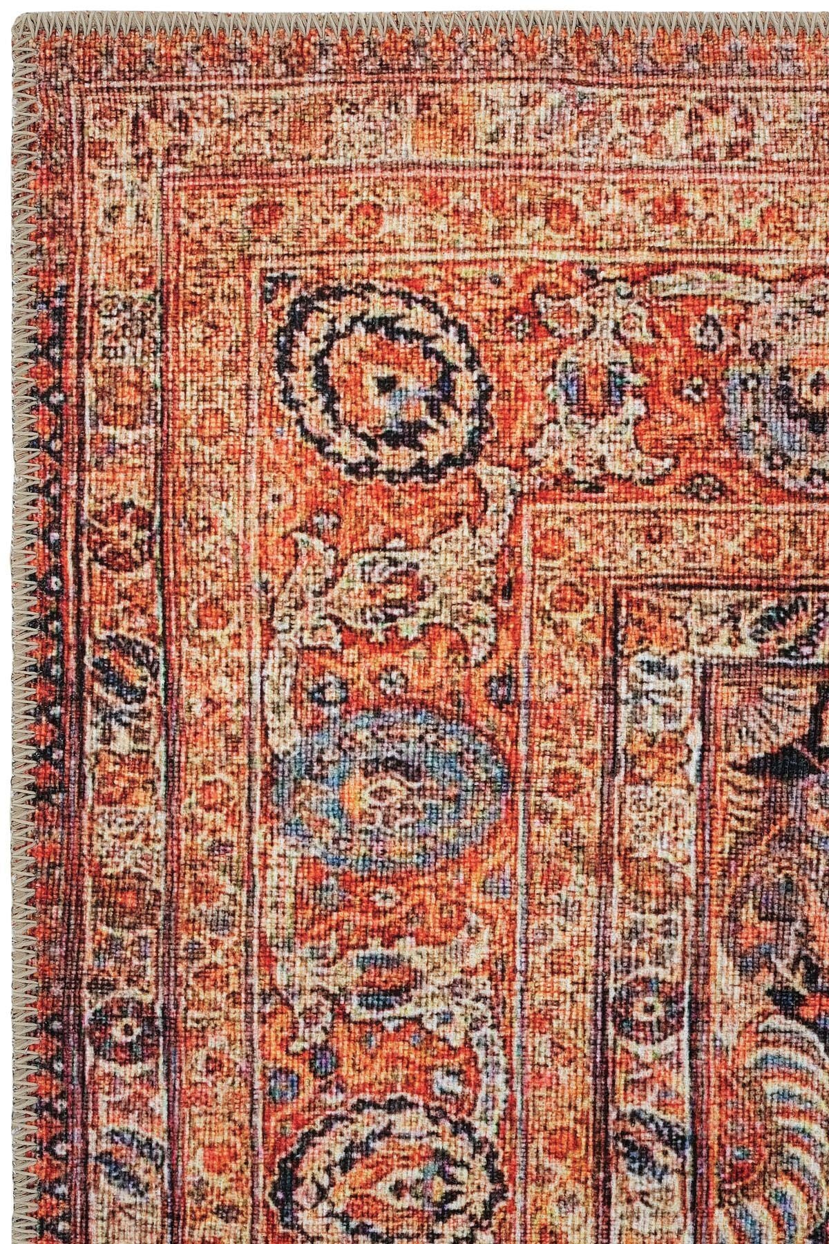 Navy Blue Antique Vintage Carpet Runner Digital Printing Carpet Machine Washable Living Room Carpet (Copy)