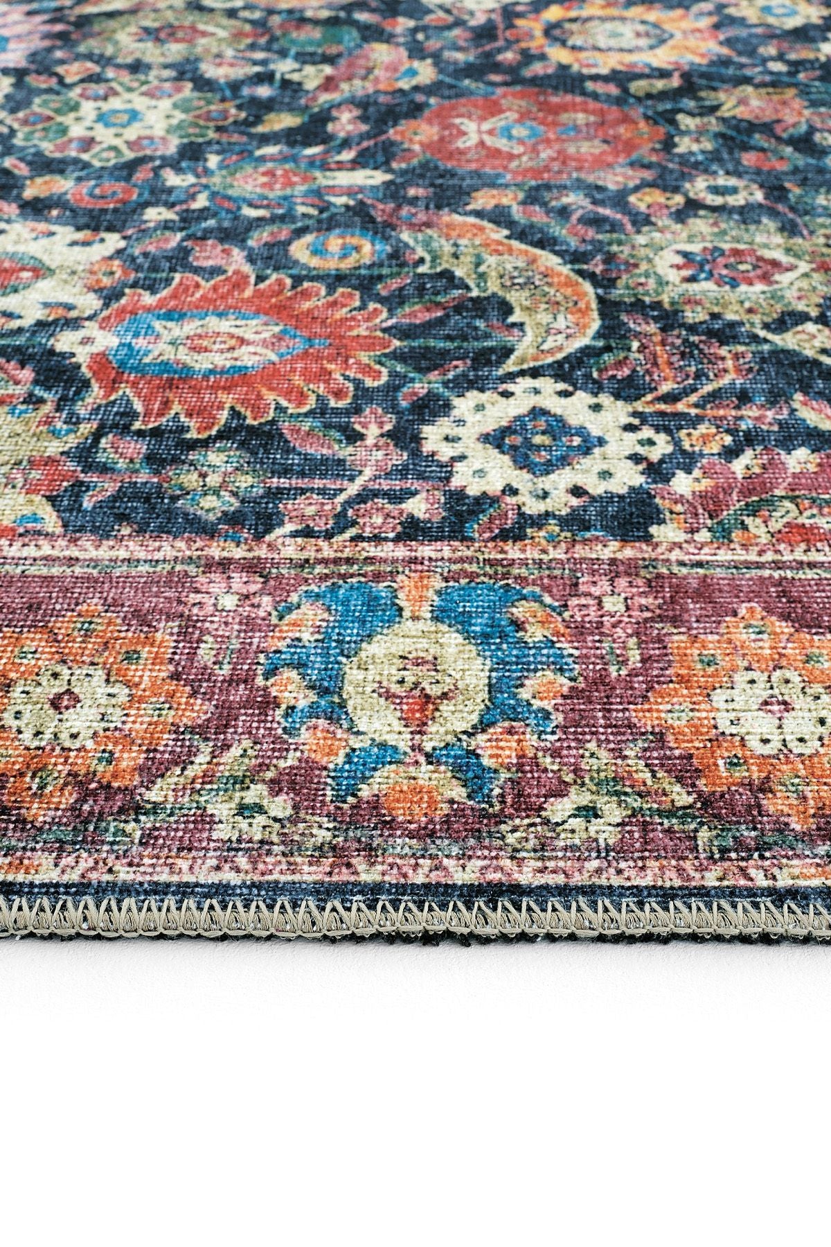 Colorful Antique Carpet Vintage Carpet Runner Digital Printing Carpet Floral Authentic Carpet Living Room Carpet