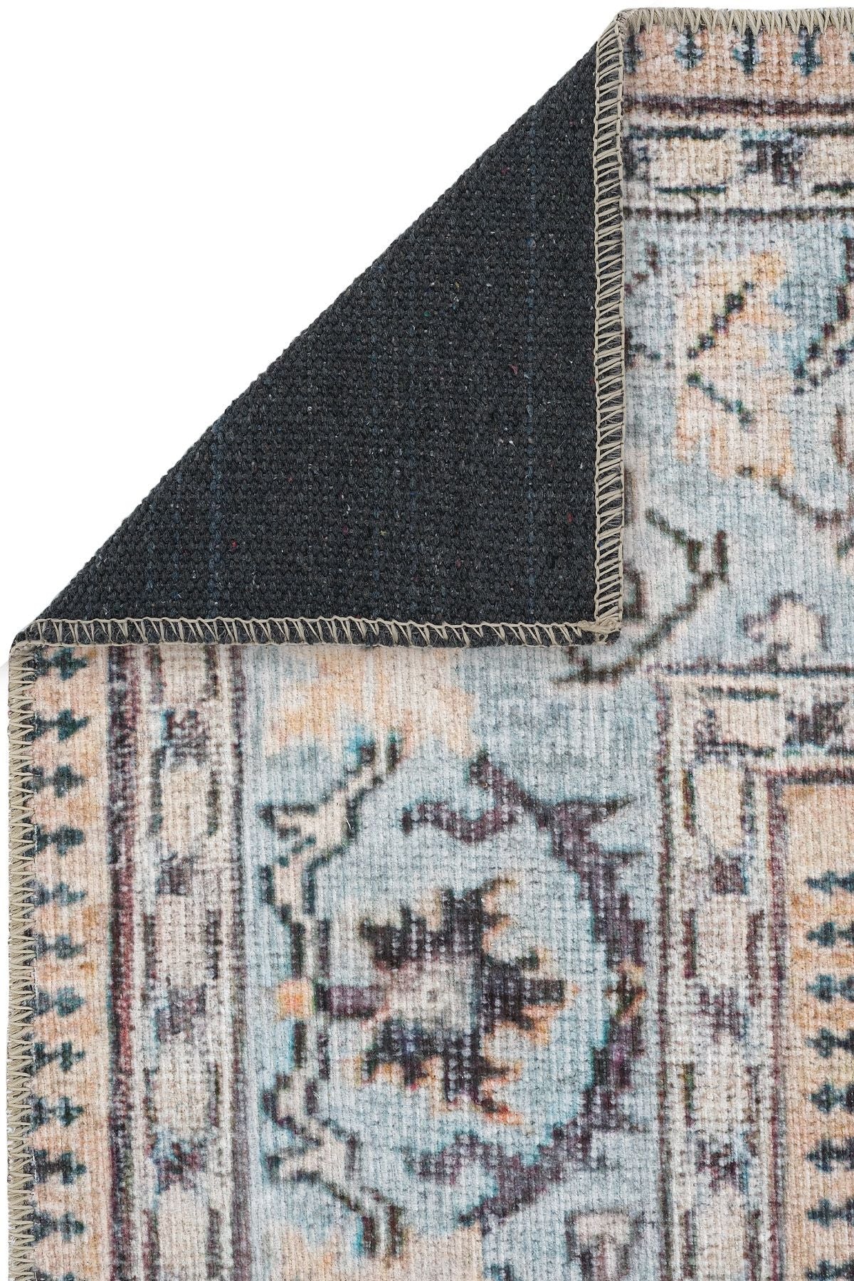 Colorful Antique Vintage Carpet Ethnic Patterned Authentic Woven Chenille Carpet Washable Living Room Carpet