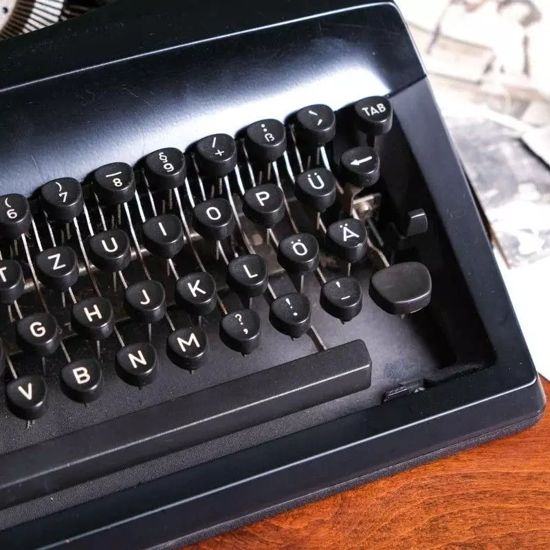 Contessa vintage black typewriter.