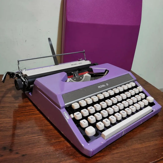 1970's Japan  Royal brand 200 model portable typewriter  Contrary to original color