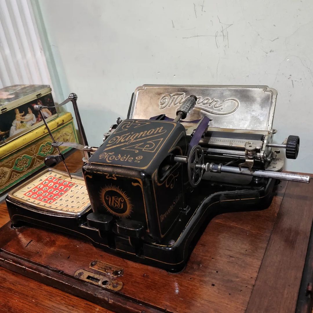 1900's Germany Mignon brand 2 models portable typewriter Collection/Museum