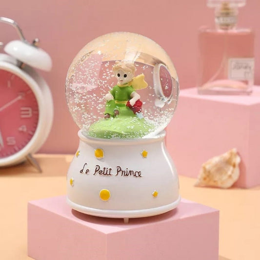 The Little Prince Lighted Musical Spray Big Size Snow Globe