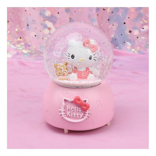 Hello Kitty Lighted Musical Spray Big Size Snow Globe