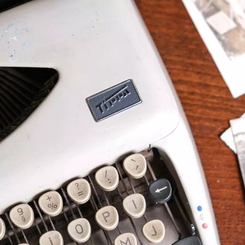 Adler brand typewriter with vintage bag
