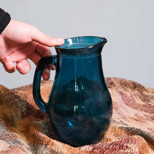 Antique Glass Jug,Antique glass jug in blue color