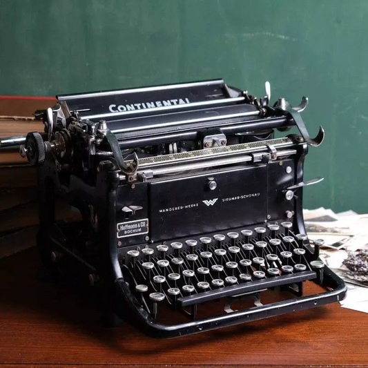 Office typewriter from Continental with antique glass keys