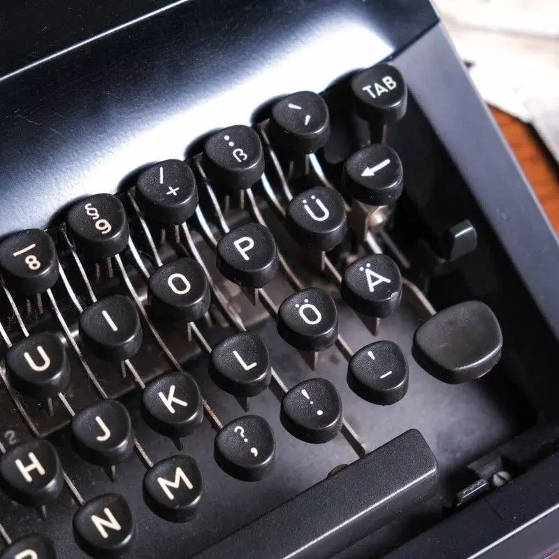 Contessa vintage black typewriter.