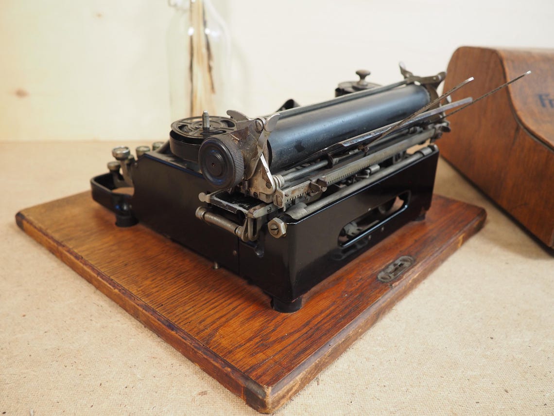 Senta Typewriter (1920) rare German portable typewriter antique original writing machine vintage machine