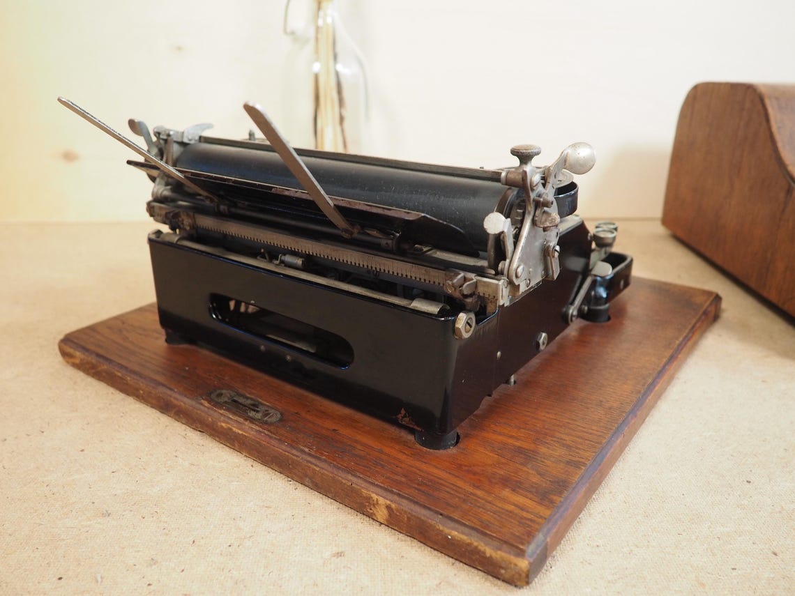 Senta Typewriter (1920) rare German portable typewriter antique original writing machine vintage machine