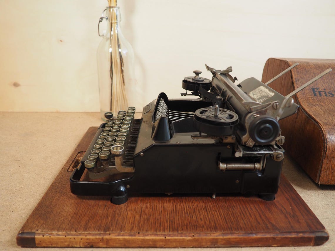 Senta Typewriter (1920) rare German portable typewriter antique original writing machine vintage machine