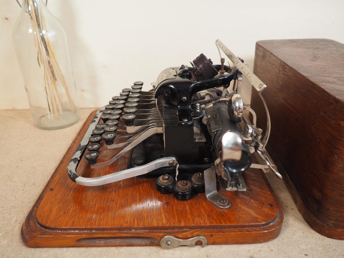 Typewriter DACTYLE Blickensderfer (1905) antique typewriter rare portable vintage schreibmaschine machine case collectible vintage