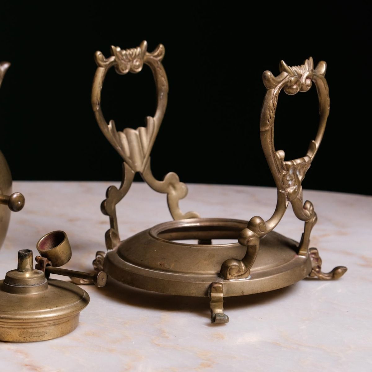 Brass Hot Wine Rack,Antique brass mulled wine rack from France