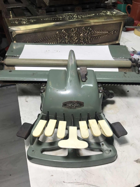Very Rare Vintage Typewriter Blista for Blind,Embossed Typewriter