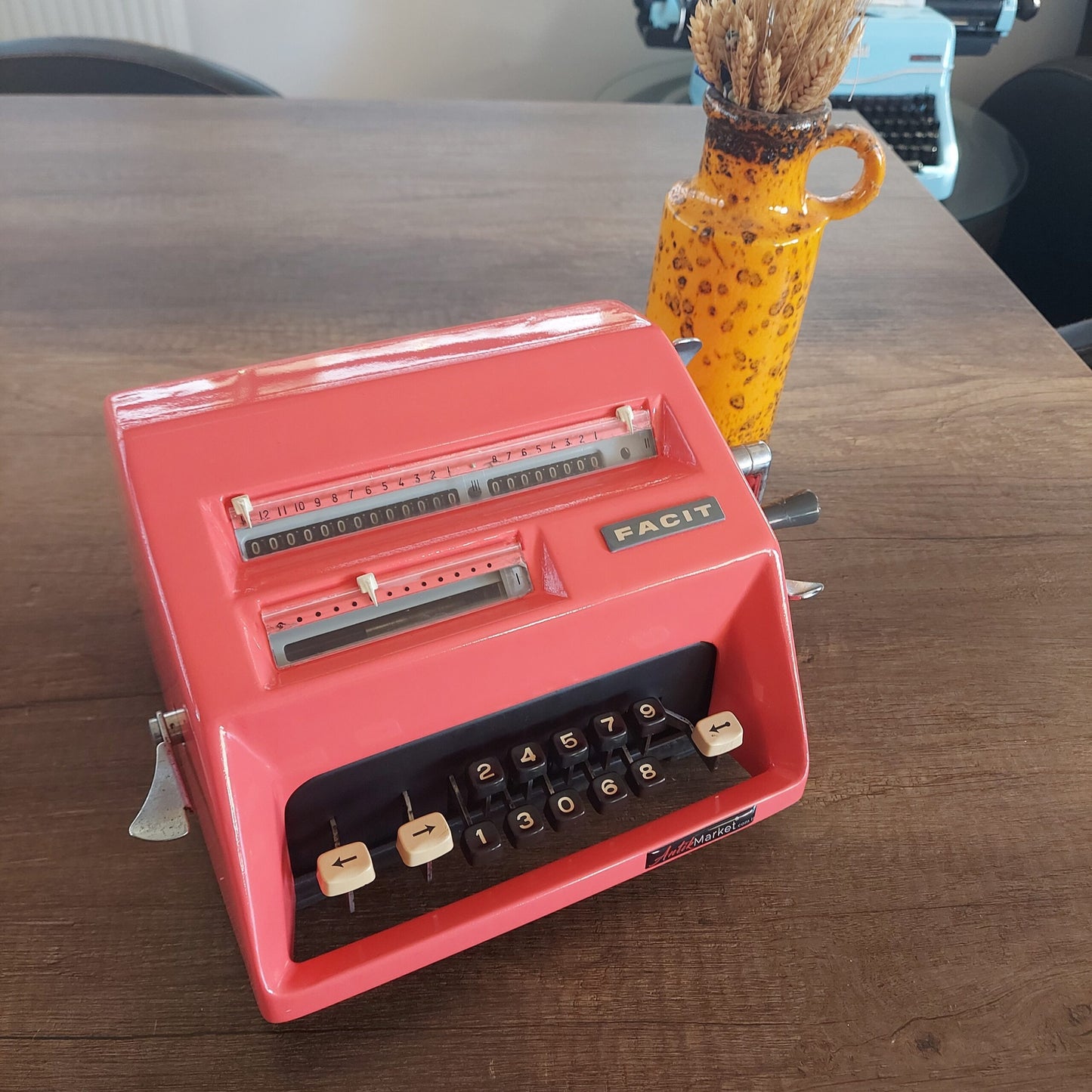 Facit Legend Calculator 1965 model. Working in Pink Color