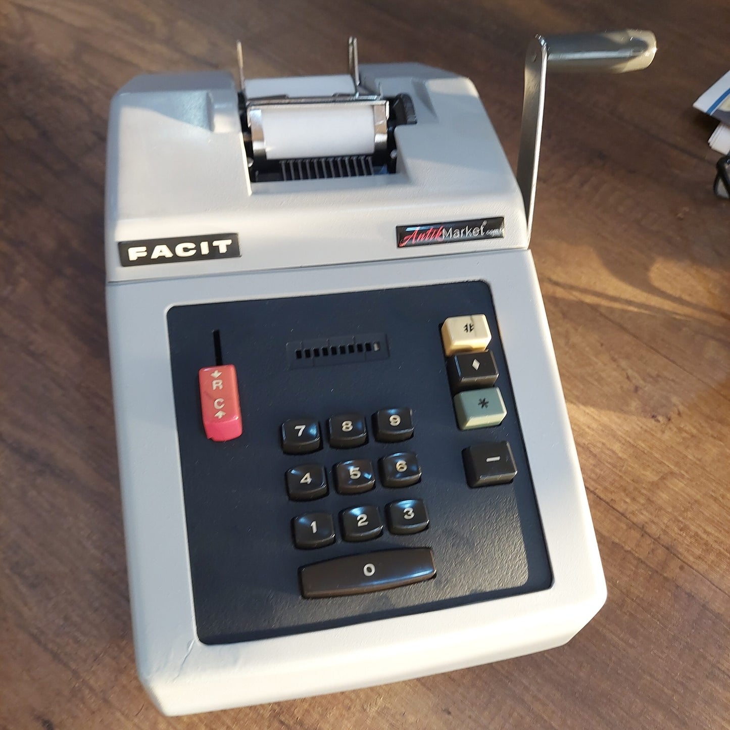 Facit 1204 model, very clean antique calculator in active working condition