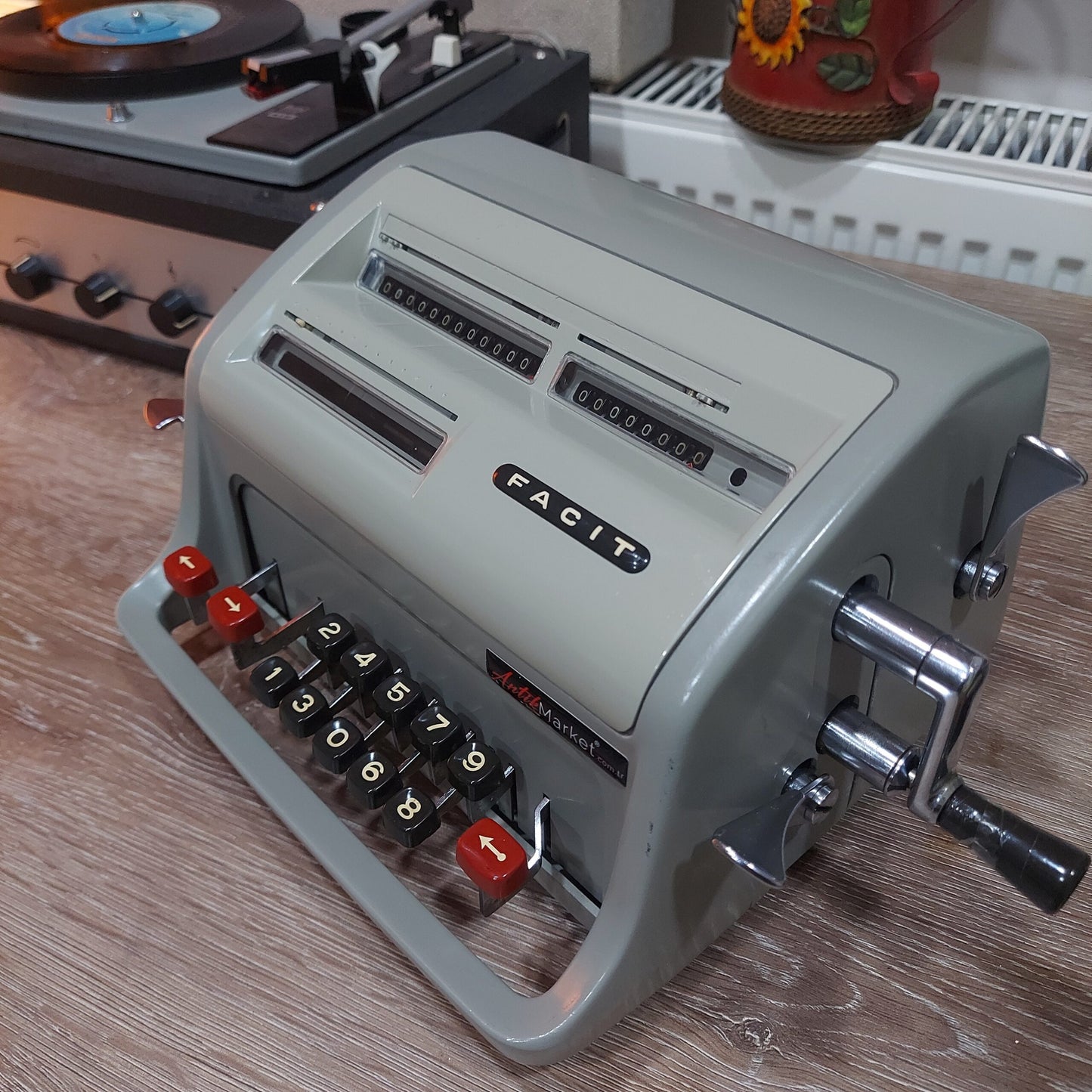 65 years old Facit Antique Mechanical Calculator