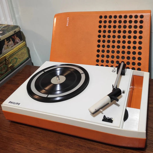 1970's Germany  Philips brand 113 22GF model popart bag Record Player