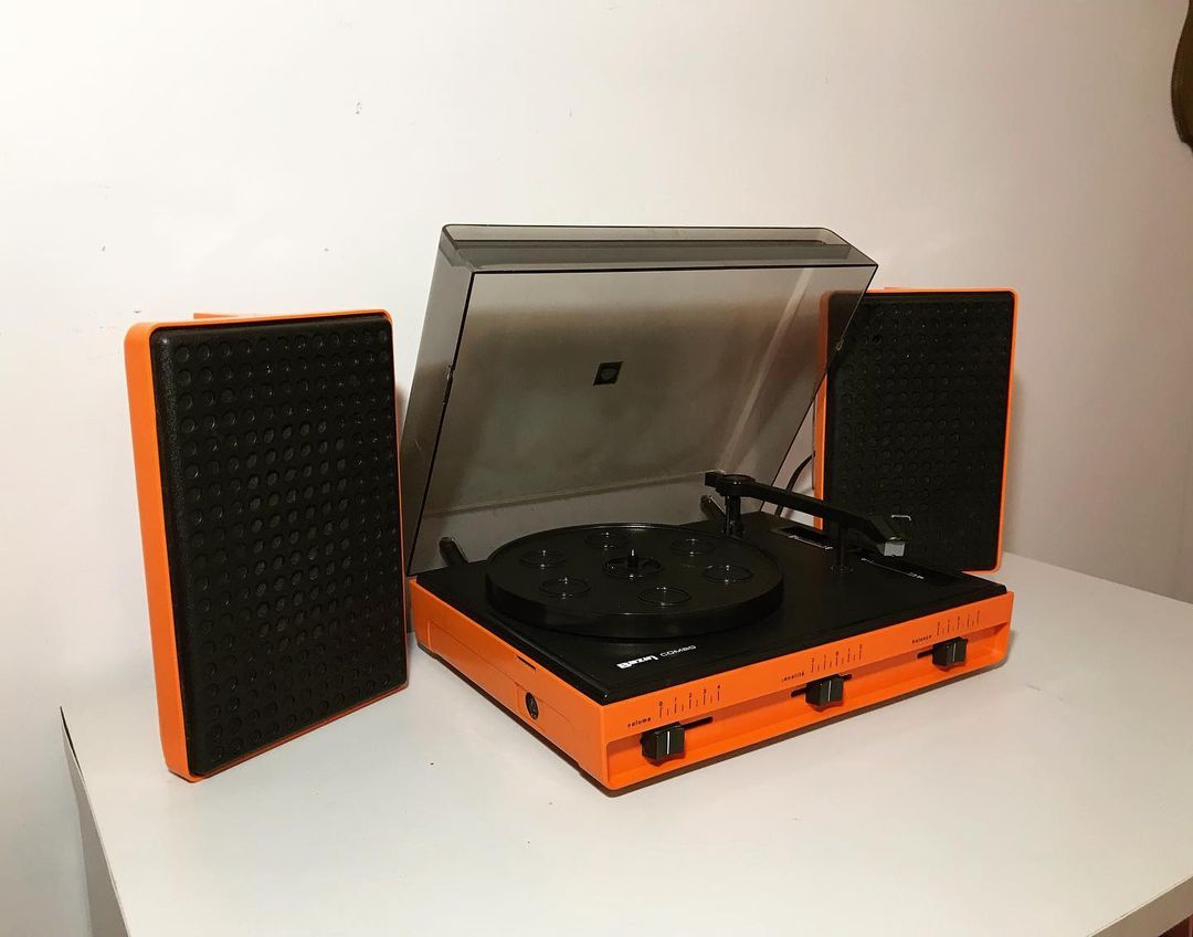 1970's Antique Collectible RFT (East German) PopArt Living Room Record Player