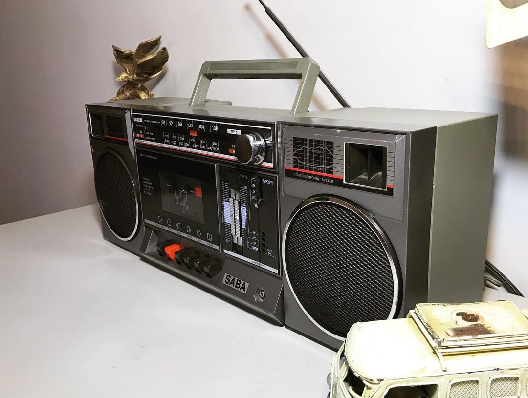 1980's Antique collectible SABA Radio Cassette Player Radio