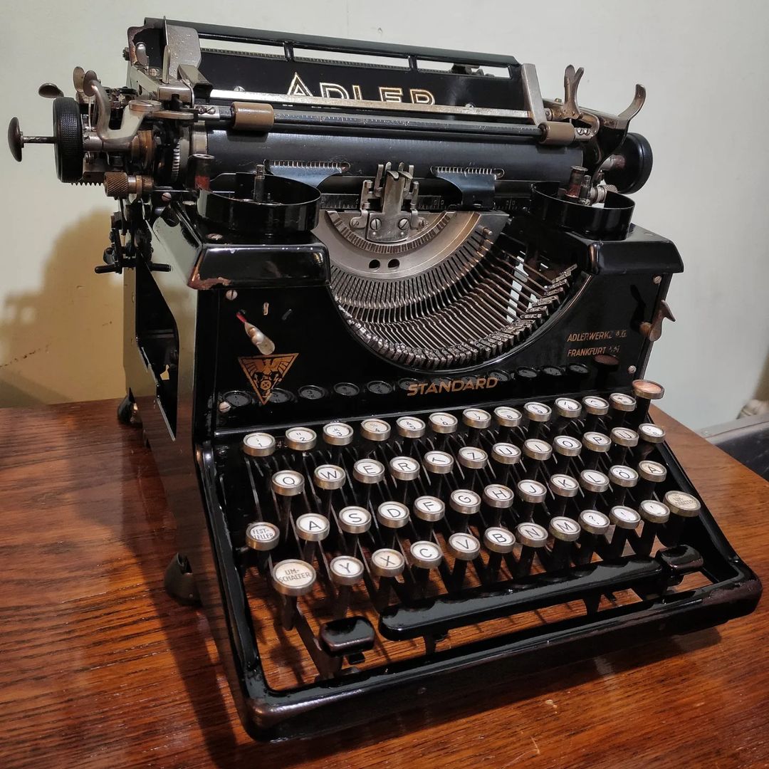 1930's Germany Adler brand Standard 31 model office typewriter with serial number 437149