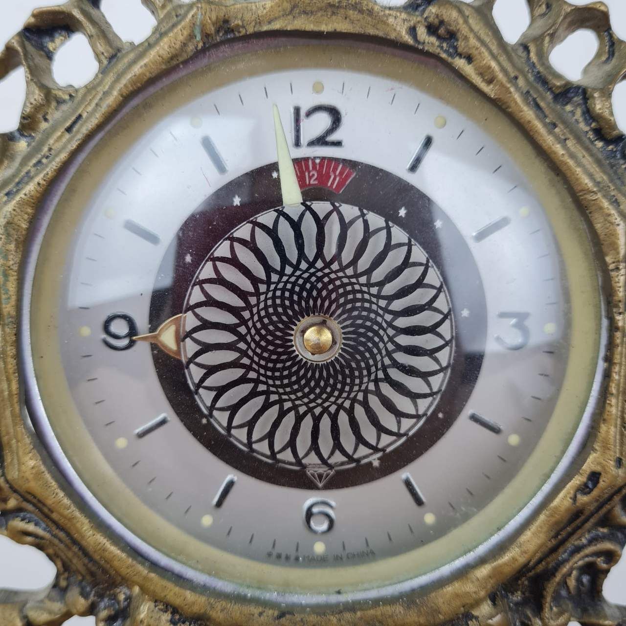 Vintage Desk Clock, Elegant and Stylish Antique Desk Clock,Brass clock.