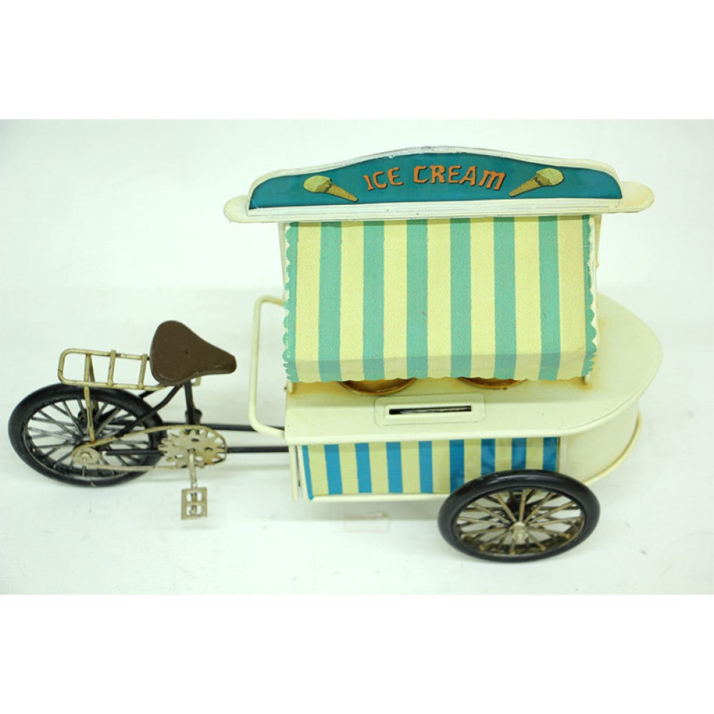 Metal Ice Cream Car with Piggy Bank