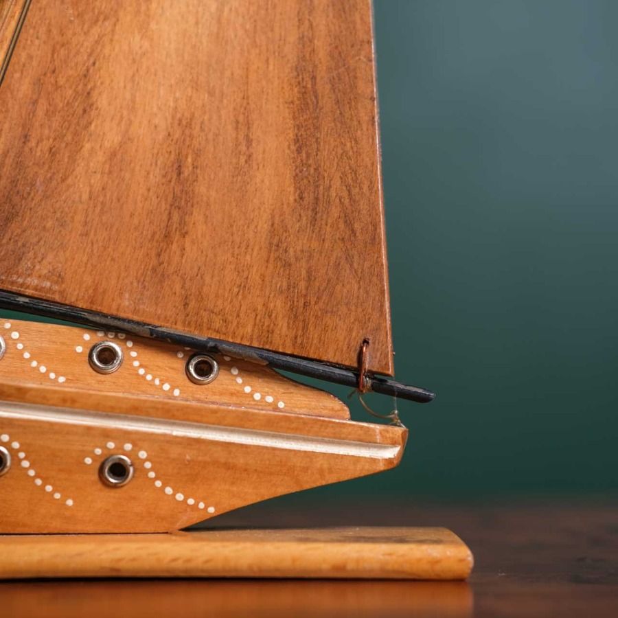 Wooden Sailboat (Boat) Statue