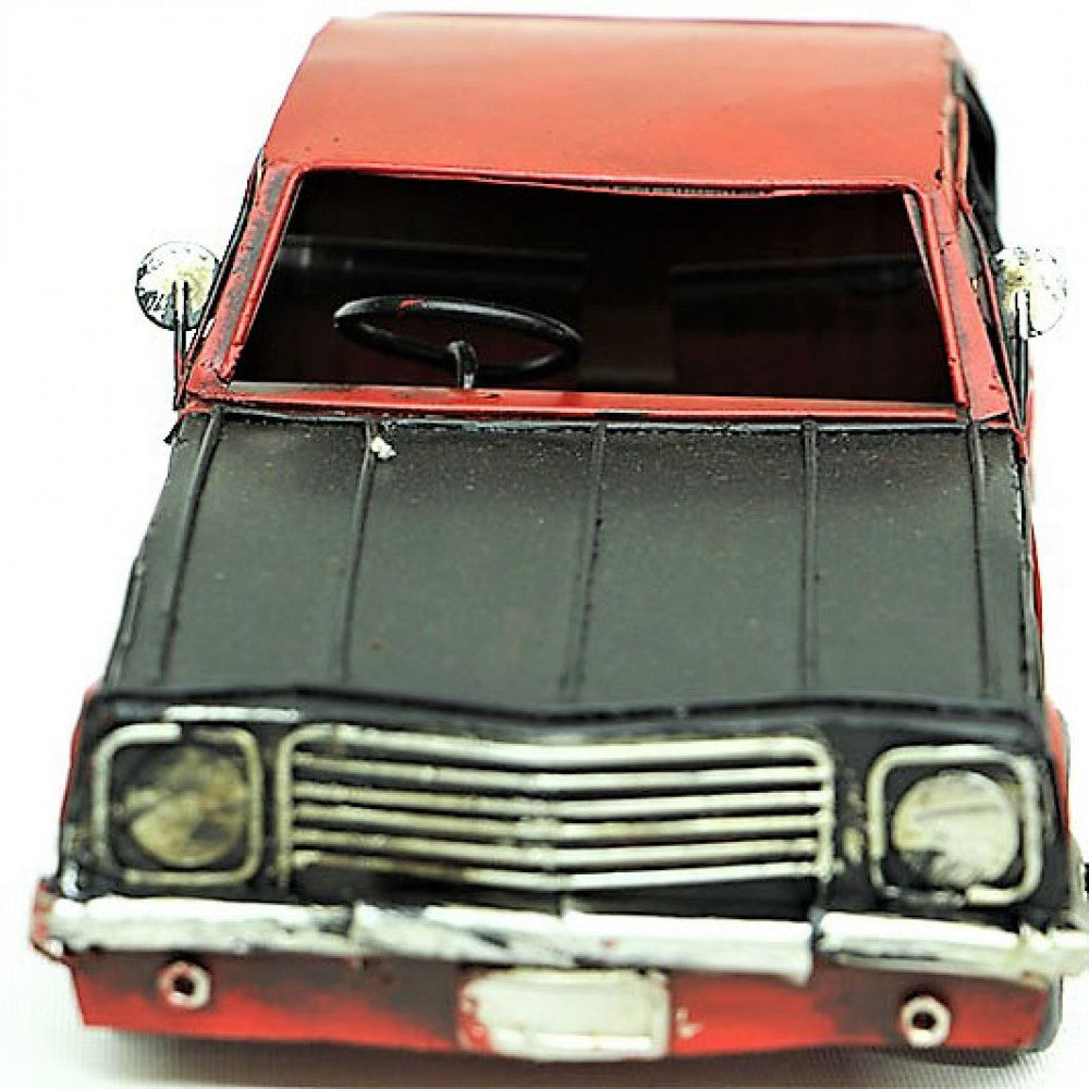 Metal Nostalgic Red Chevrolet Silverado Car