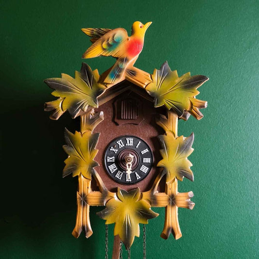 Antique Cuckoo clock,Vintage German wooden cuckoo clock