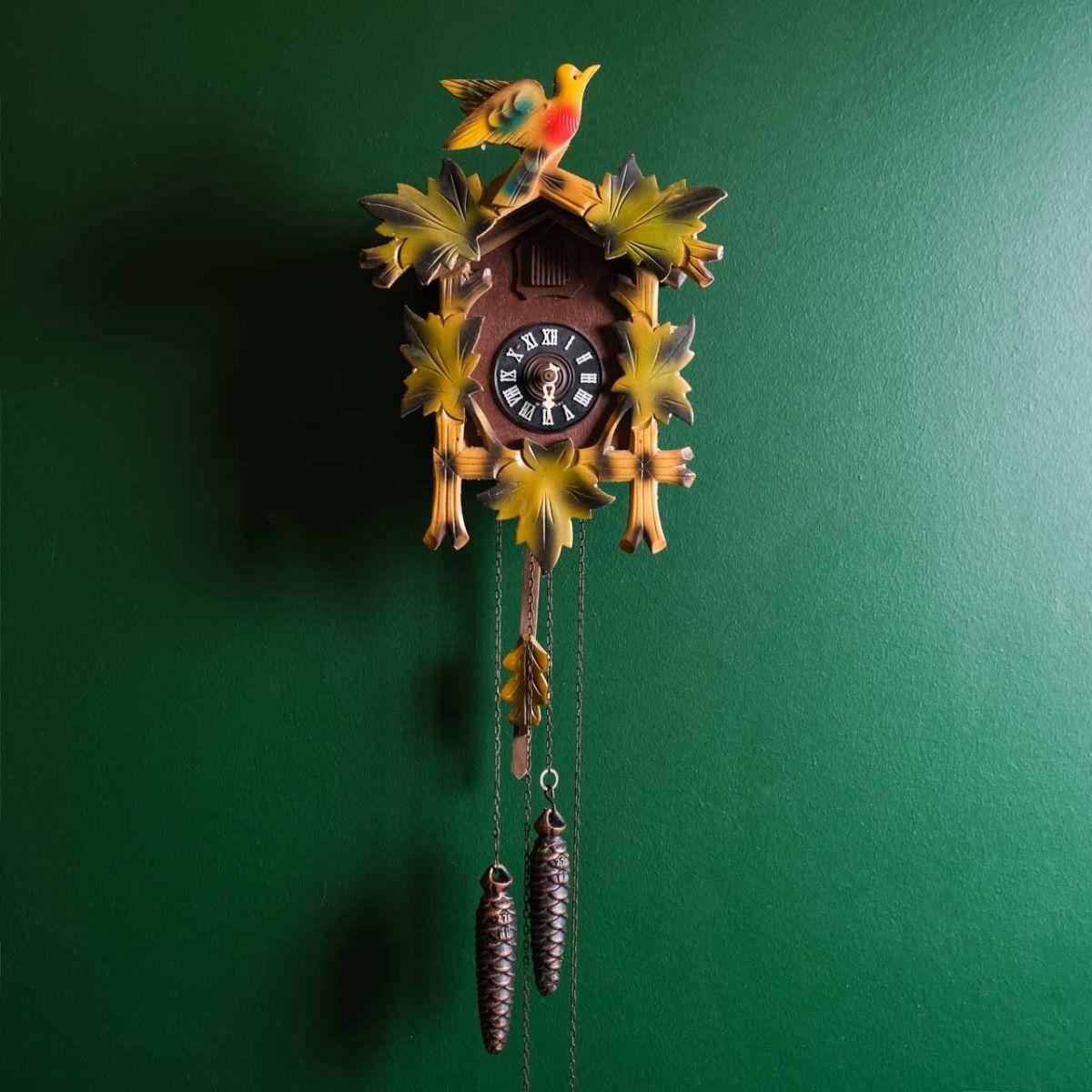 Antique Cuckoo clock,Vintage German wooden cuckoo clock