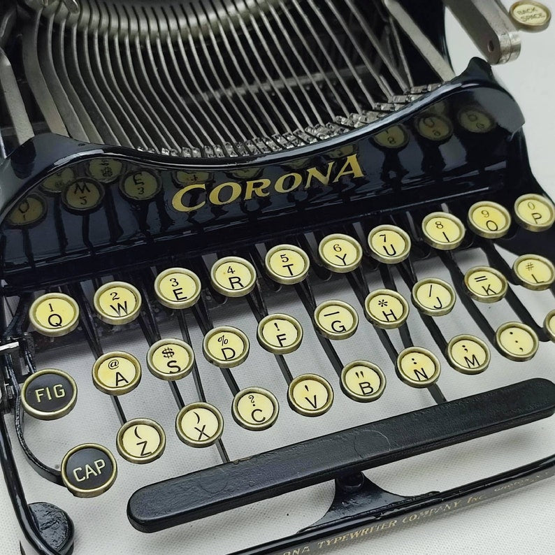 1917s Corona 3 Working Typewriter, Made in Usa, Vintage Typewriter Working, Folding Typewriter