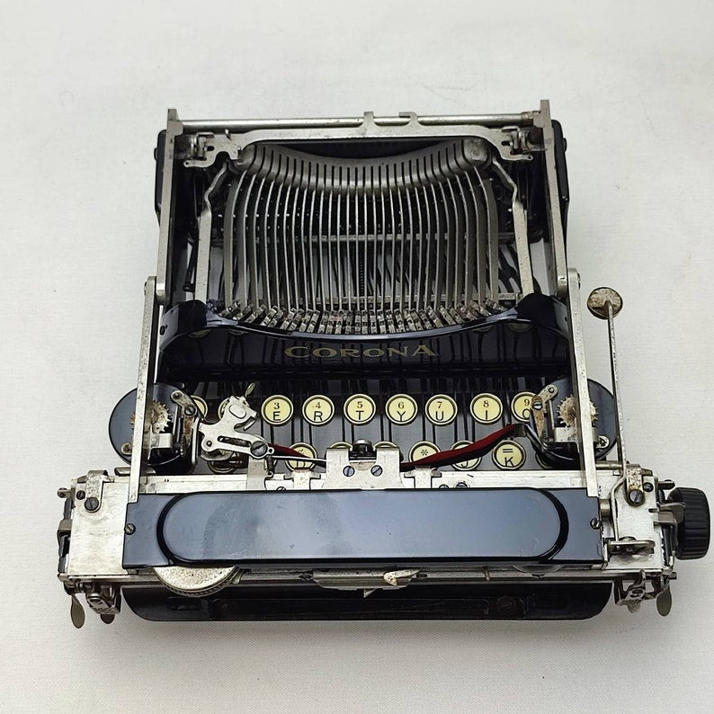 1917s Corona 3 Working Typewriter, Made in Usa, Vintage Typewriter Working, Folding Typewriter