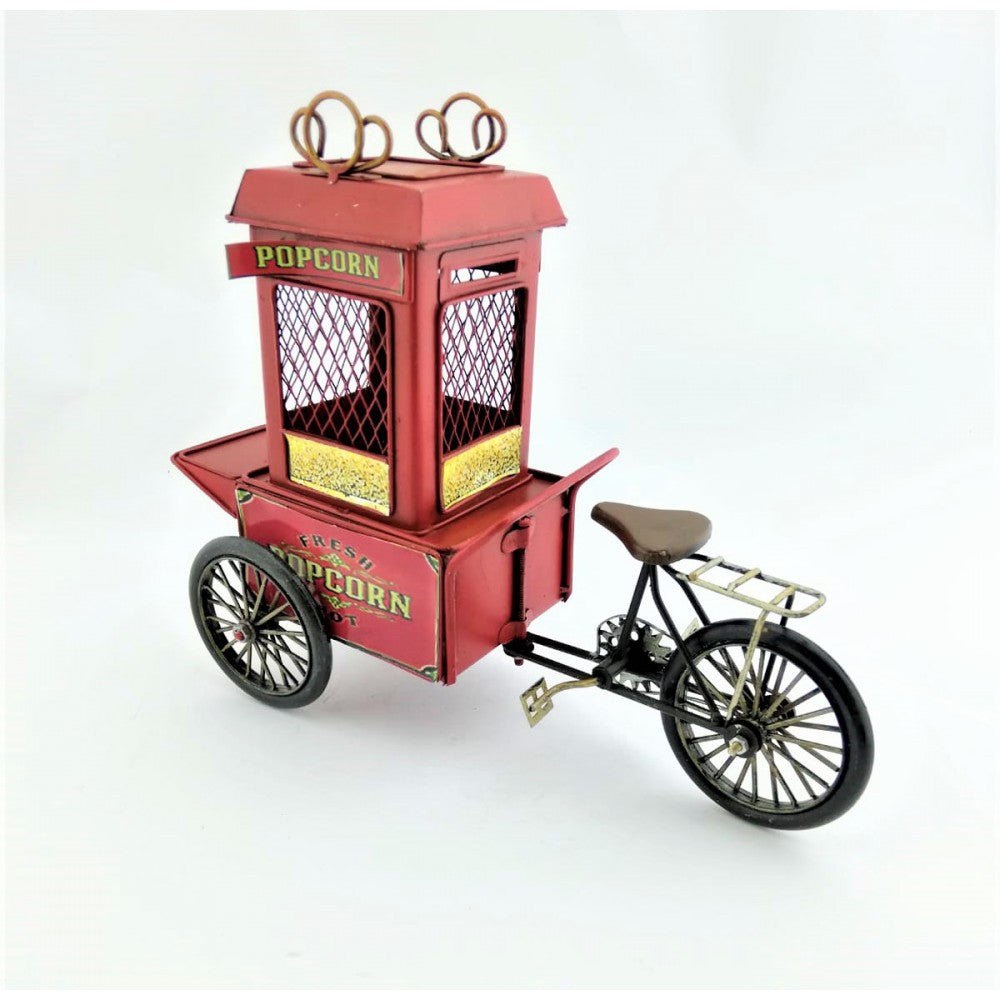 Metal Popcorn Trolley With Piggy Bank