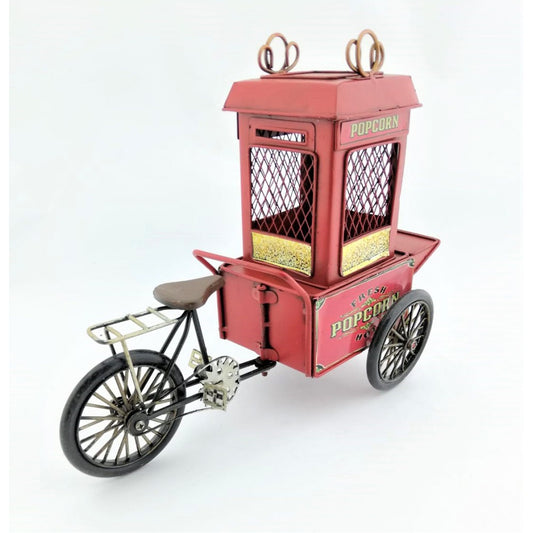 Metal Popcorn Trolley With Piggy Bank
