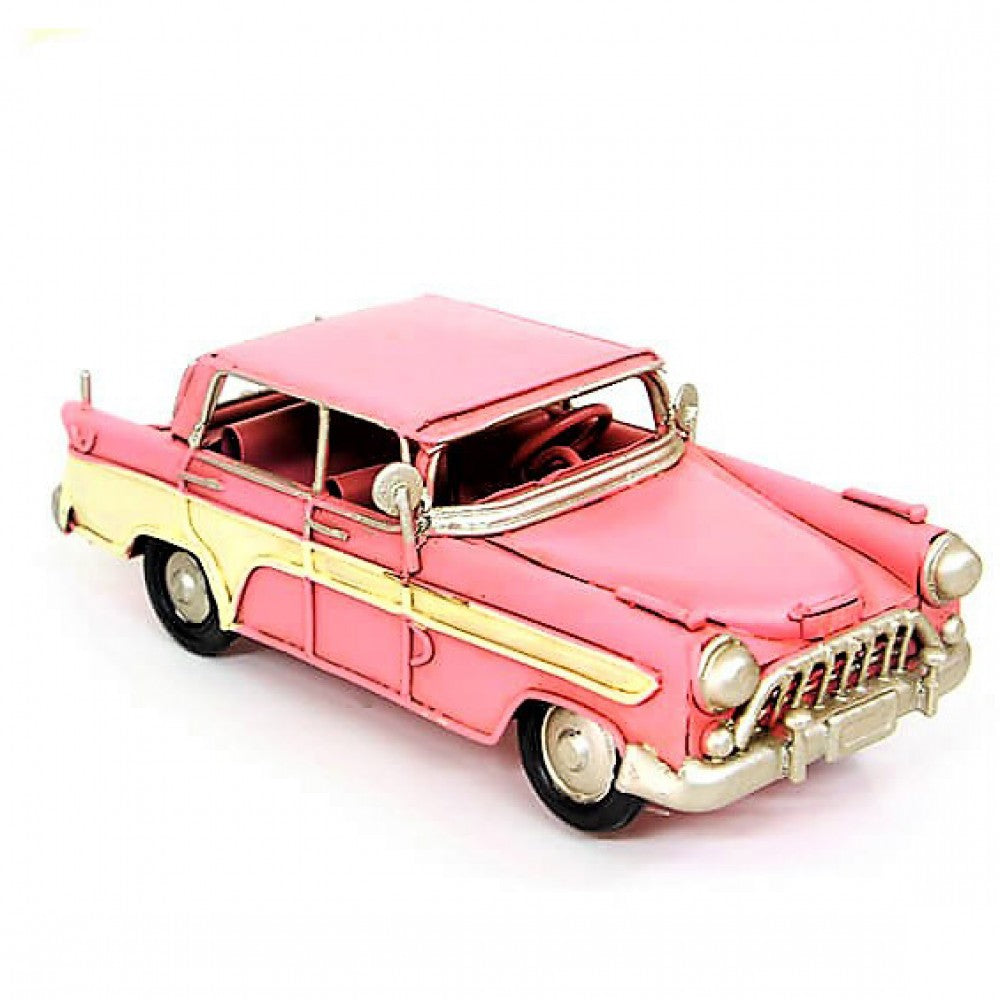 1956 Model Metal Nostalgic Chevrolet Pink