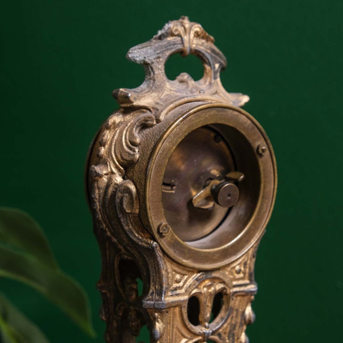 Vintage brass clock, Antique Brass Clock