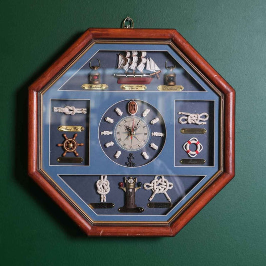 Clock Sailor Board,Vintage nautical knot clock board
