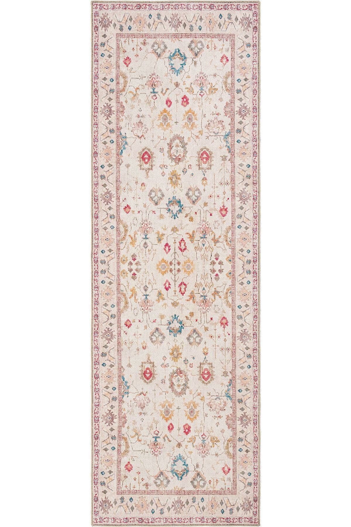 Colorful Antique Carpet Vintage Carpet Runner Digital Printing Carpet Floral Authentic Carpet Living Room Carpet