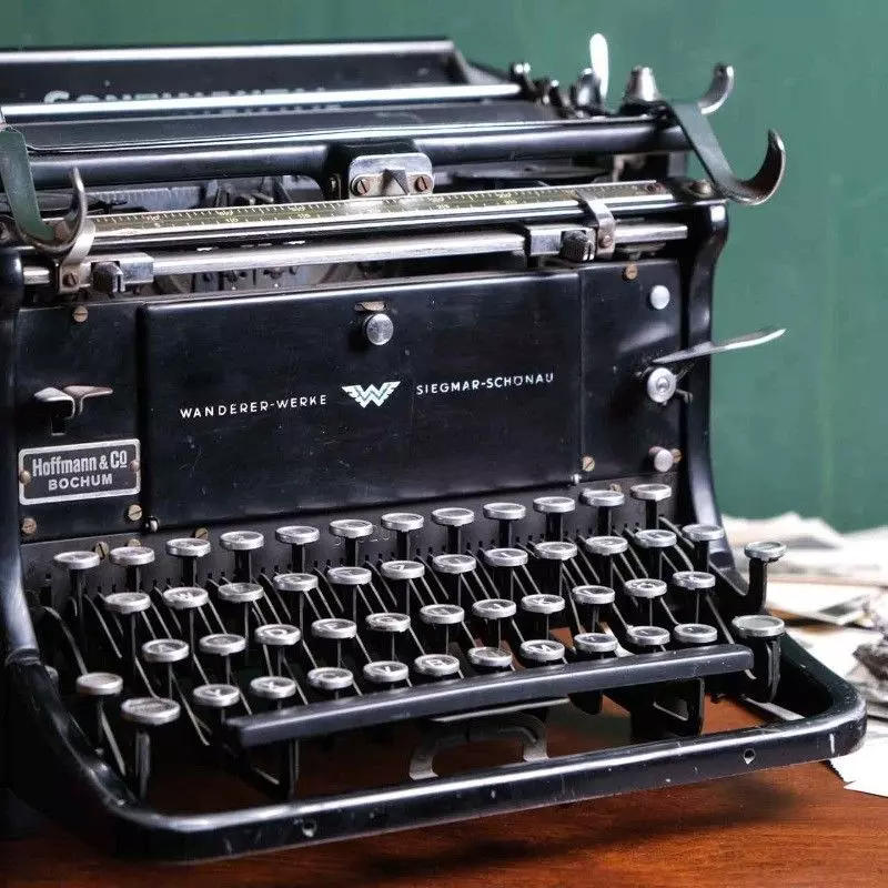 Office typewriter from Continental with antique glass keys