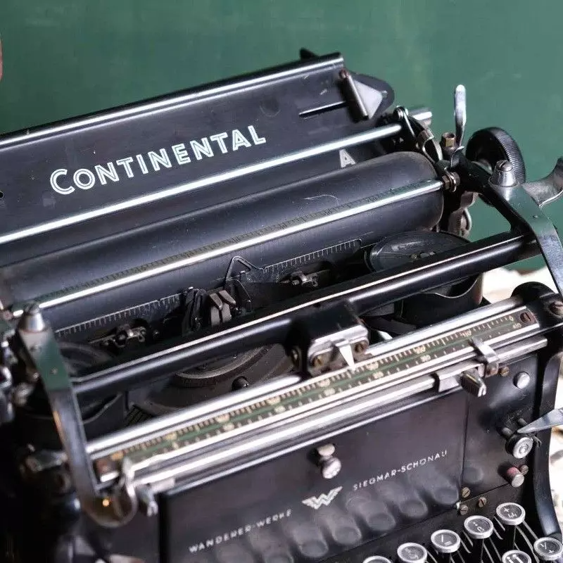 Office typewriter from Continental with antique glass keys