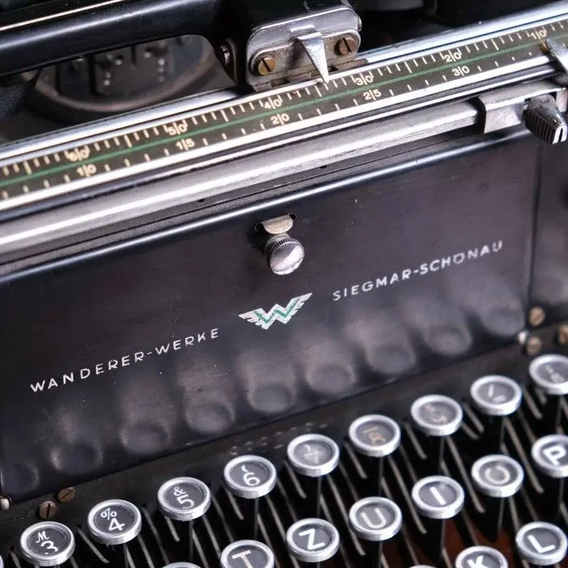 Office typewriter from Continental with antique glass keys