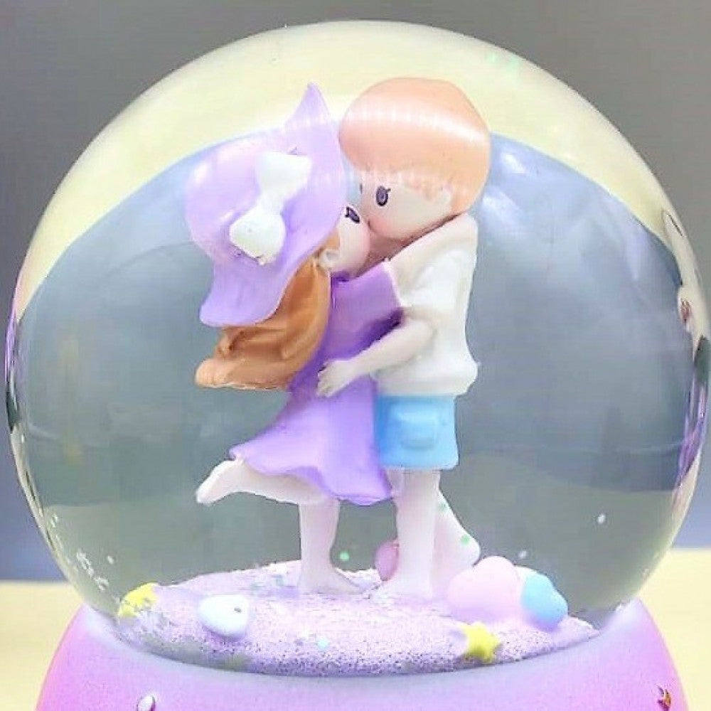 Love you Big Size Snow Globe with Light, Music and Spray