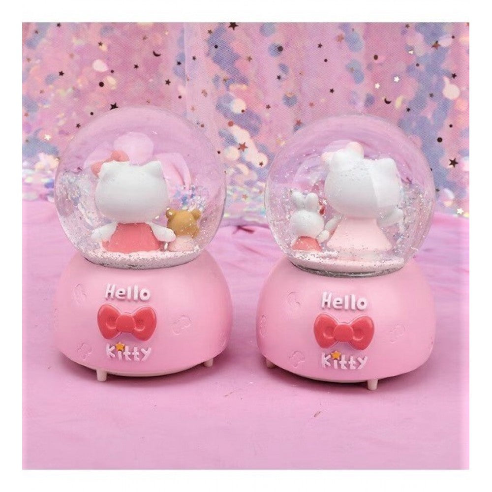 Hello Kitty Lighted Musical Spray Big Size Snow Globe