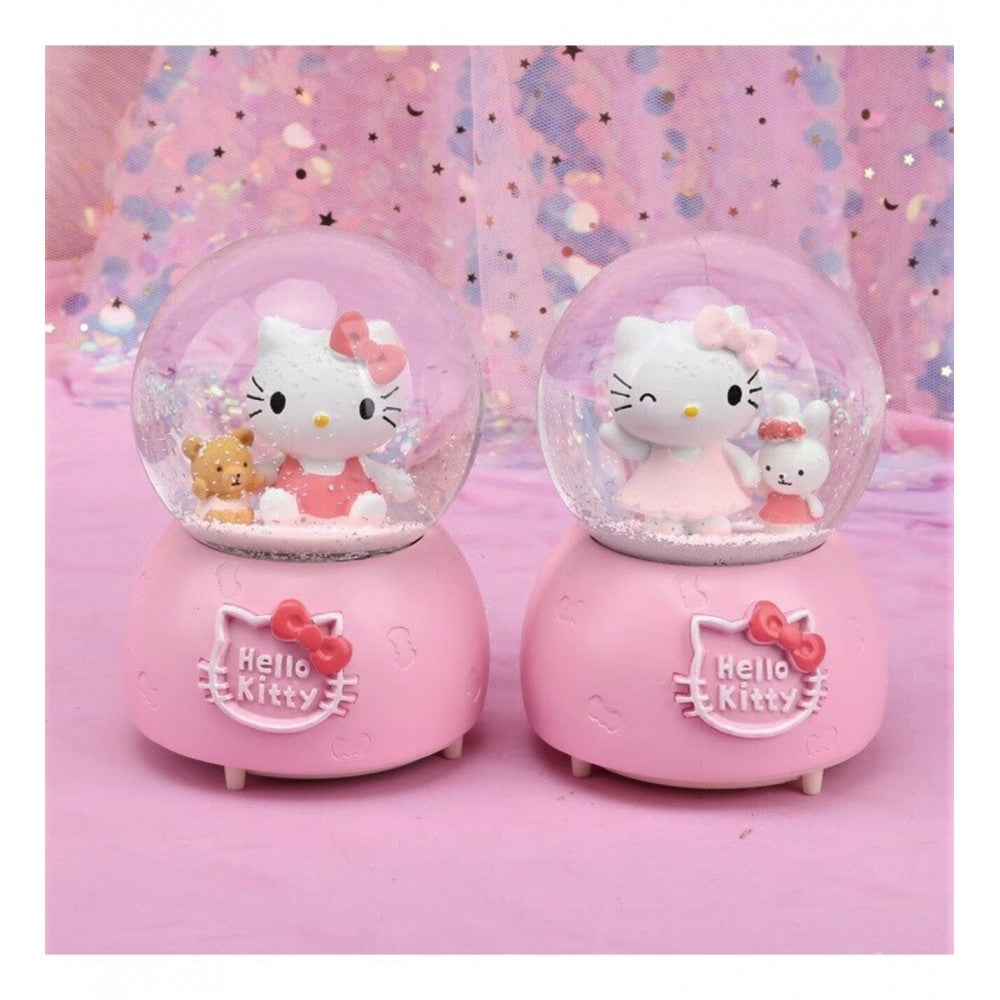 Hello Kitty Lighted Musical Spray Big Size Snow Globe