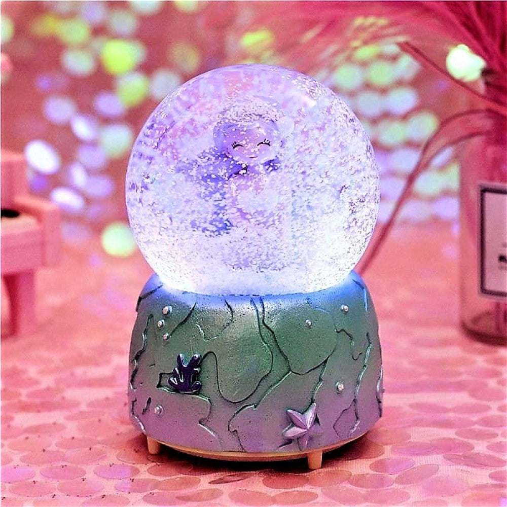 Mermaid Light and Music Snow Globe