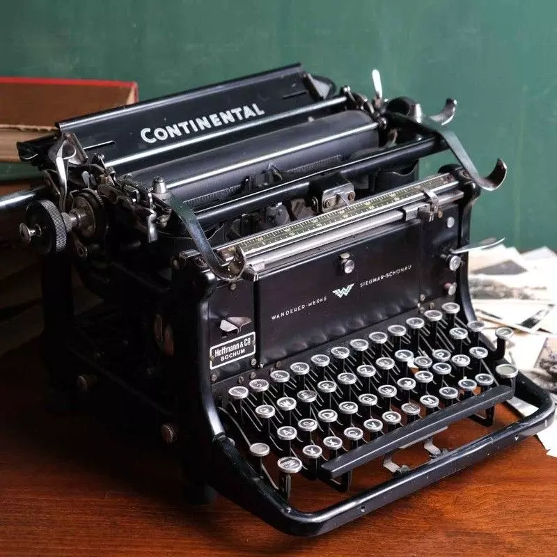 Office typewriter from Continental with antique glass keys