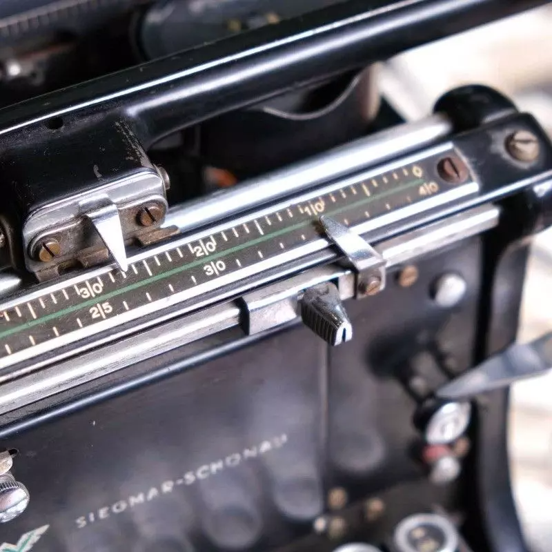 Office typewriter from Continental with antique glass keys