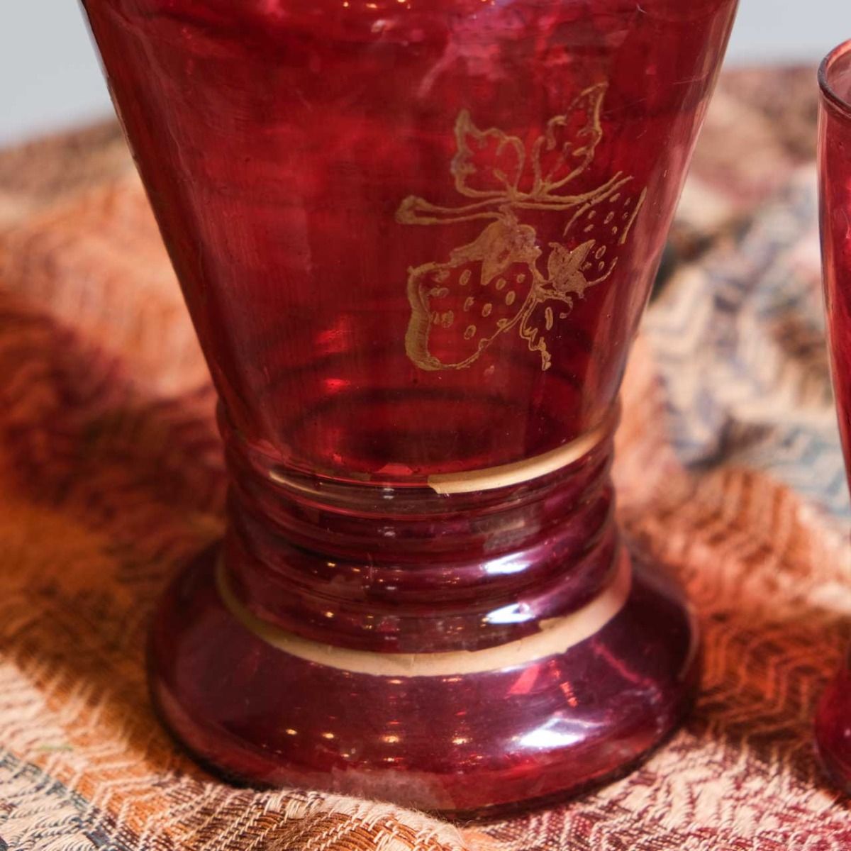Antique Jug Set, glass jug and glass set